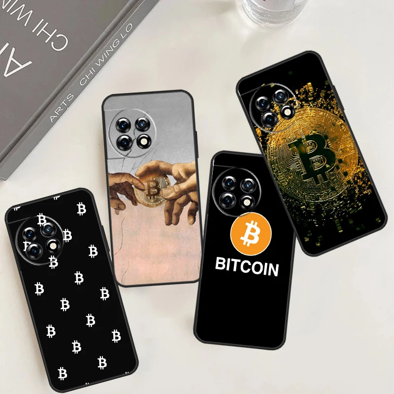 Bitcoin BTC puzdro pre OnePlus Nord N30 N20 N10 CE 2 3 Lite 2T OnePlus 10T 12R 10R 8 9 10 Pro 11 12 Cover