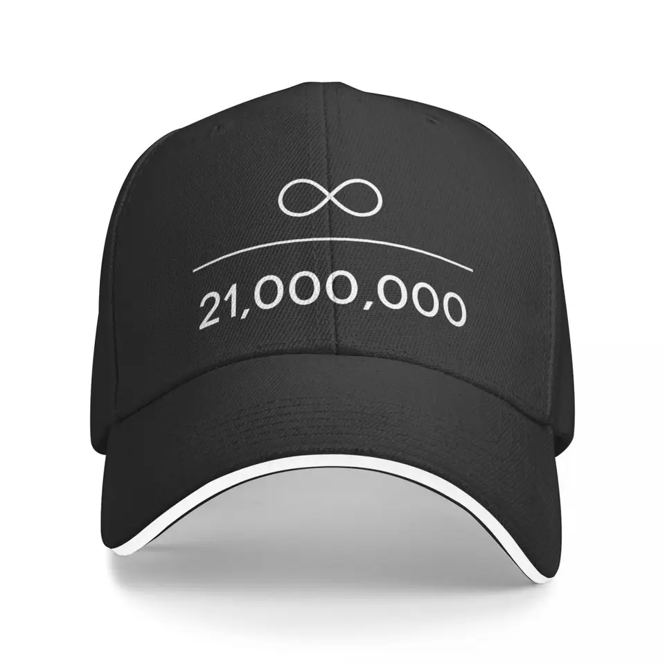 Bitcoin Infinity Divil 21 miliónmi kryptomenných umeleckých mužov baseballové čiapky vrcholil Cap Sun Shade Windproof Hat
