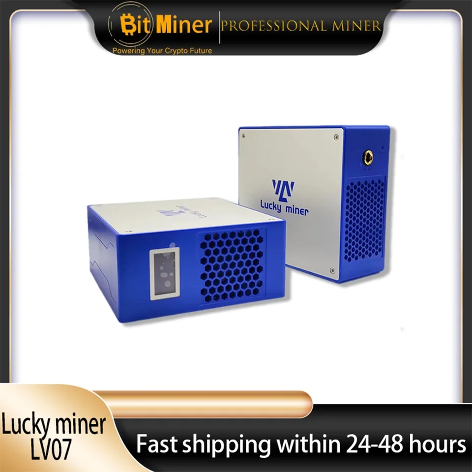 Bitcoin Miner Lucky Miner LV07 1th/s 25W Win 3,125 BTC Bitcoin Crypto Solo Miner Sha256 WiFi Home Miner