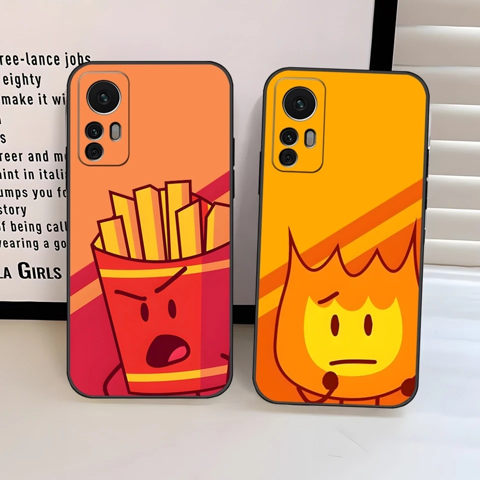 Bitka BFDI Battle for Dream Island Telefon Case pre Xiaomi 14 13 12 11 T Lite Ultra Redmi Note 13 12 10 Pro Poco F4 F5 X5 Pro Zadný kryt