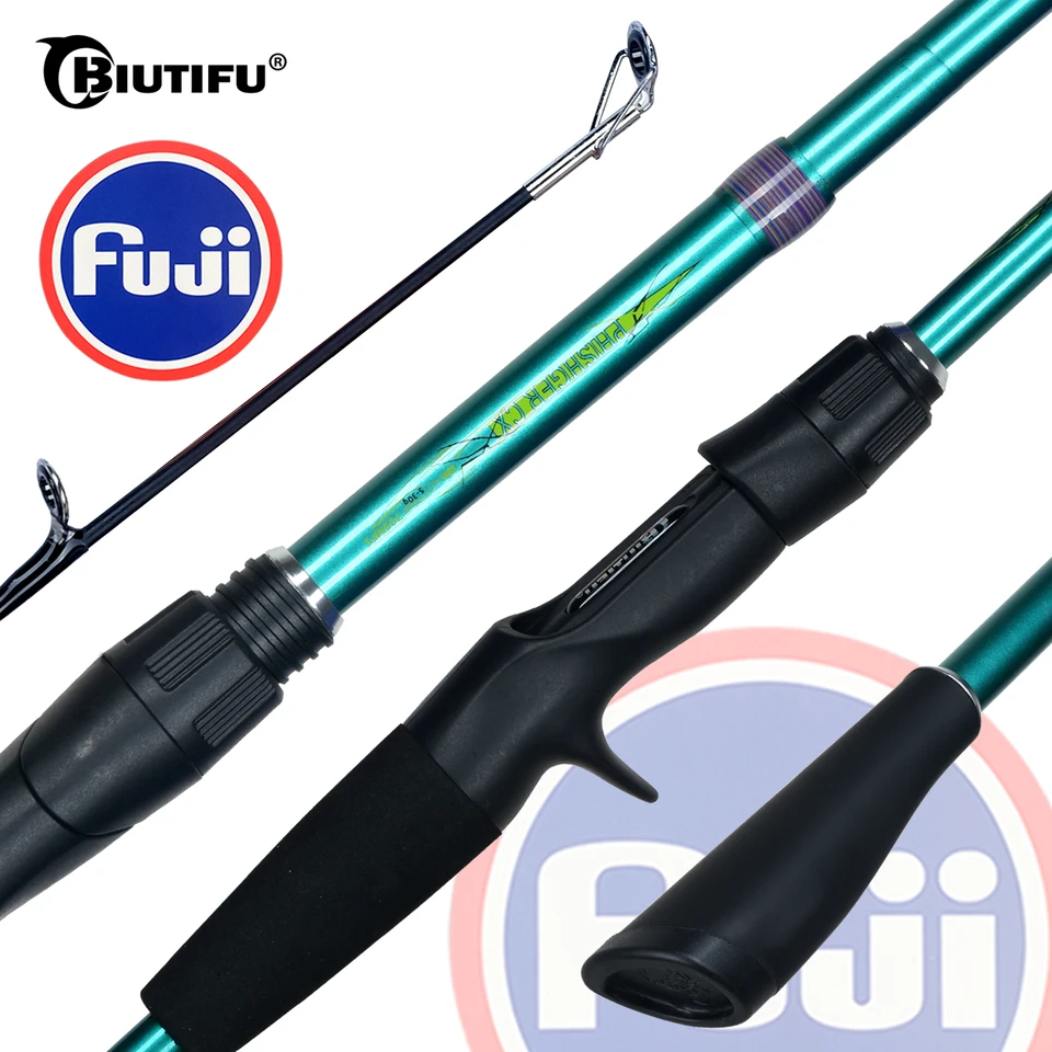 Biutifu Spinning Casting Mini Cestovné návnada rybárskych prútov Max Fuji Guide Action 5-30G Fast Ultralight Baitcasting Carbon Pol.