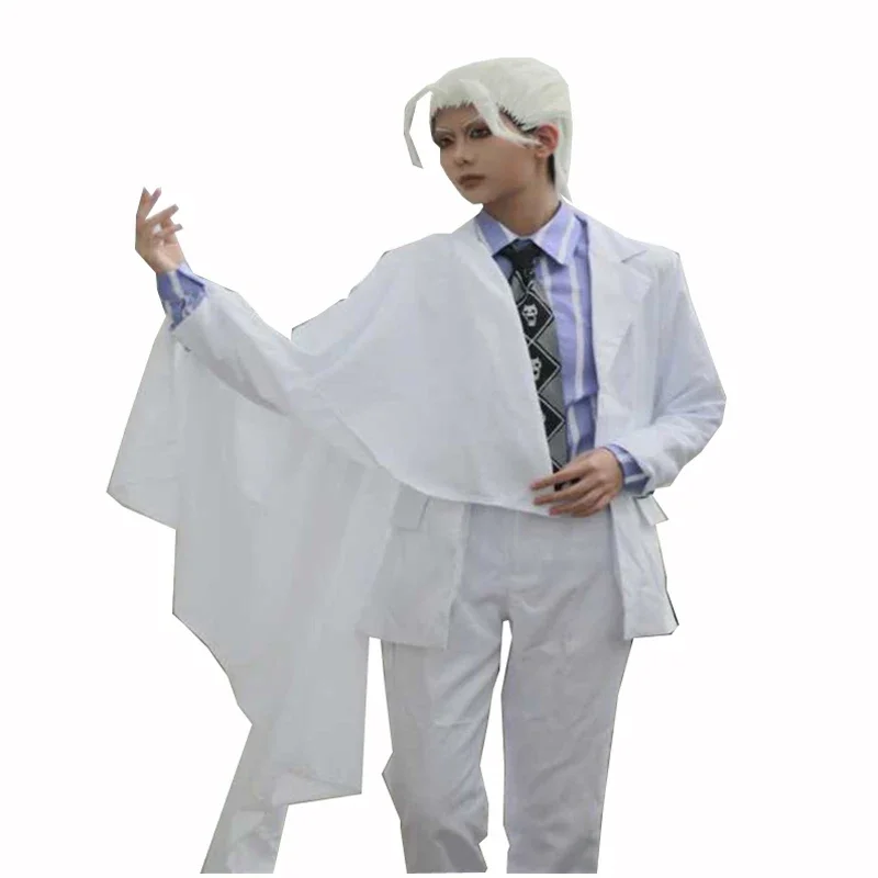 Bizarné dobrodružstvo Anime JoJo's Yoshikage Kira Cosplay Uniform Cossure oblečenie biely kostým D9493