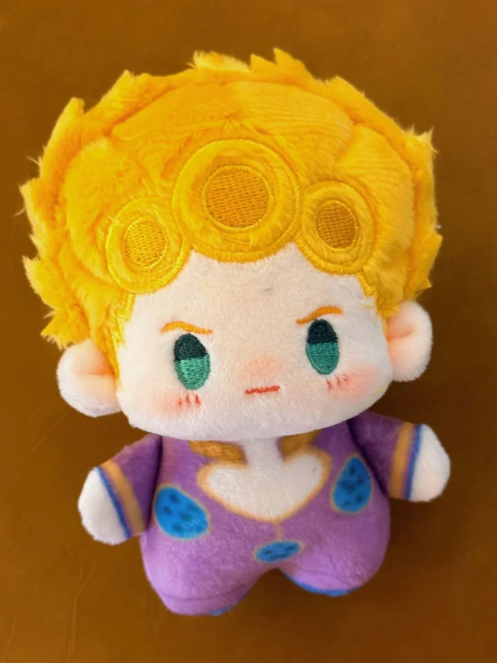 Bizarné dobrodružstvo JoJo Giorno Giovanna Bruno Buccellati Anime Plush 10 cm roztomilý prívesok klienta kľúča Keychain vianočný darček