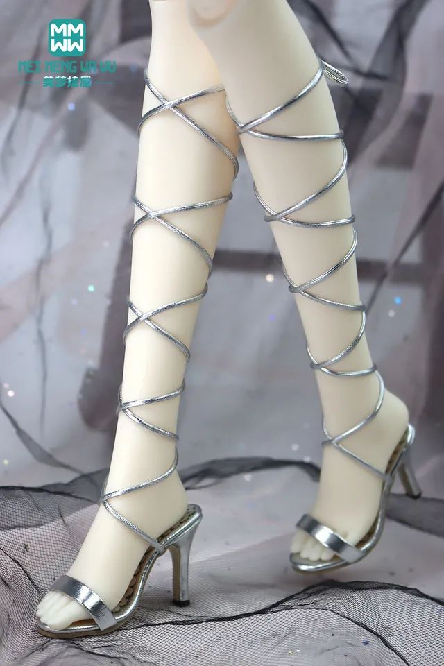 BJD Accessories Doll Shoes Fit 1/3 BJD SD10 SD13 Doll Doll Stylish Heeled Strapy Sandals Girls Darček