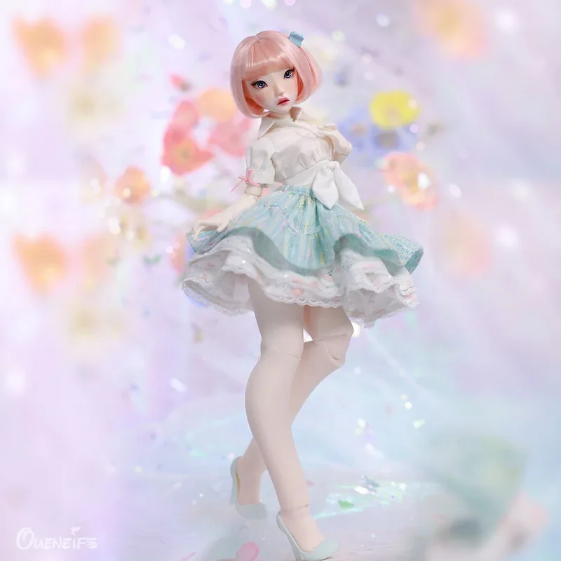 BJD Doll 1/4 KalUU s yvlu veľkou hrudnou pätou a plochým nohám Candy Candy Sladké dievčatá živice hračky darček pre kĺbovú bábiku