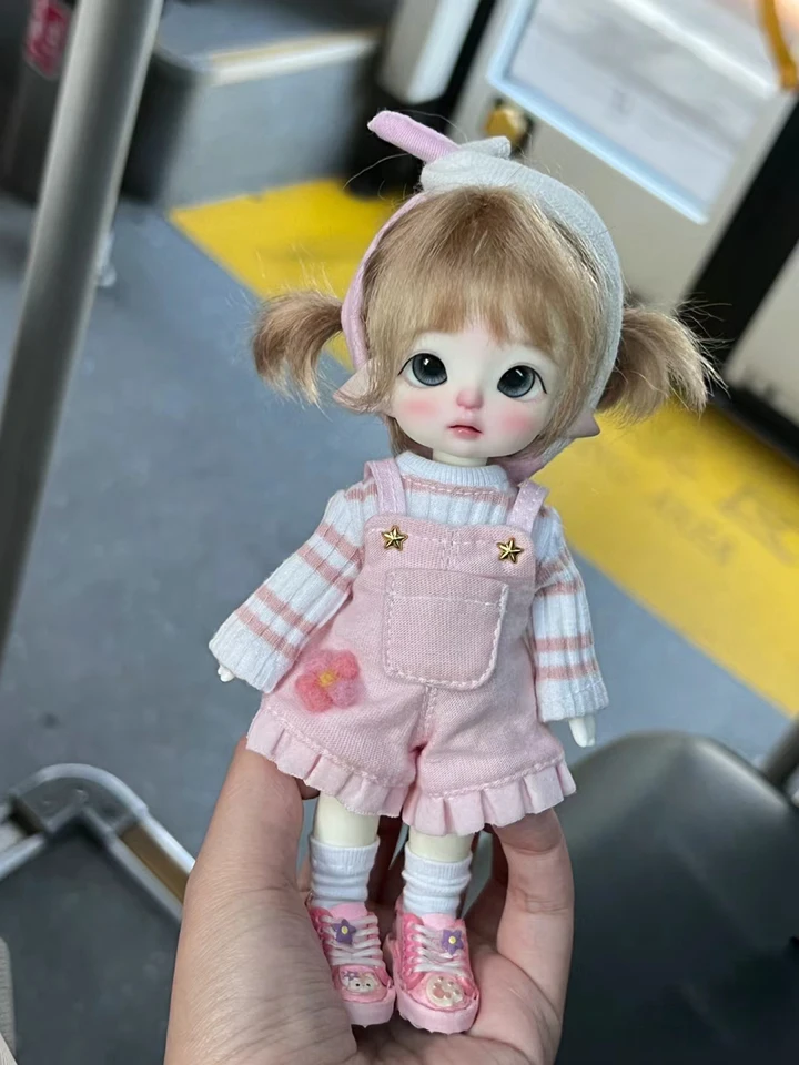 BJD Doll 1/8 ľudských škriatkov živici Mini Model Doll Hray