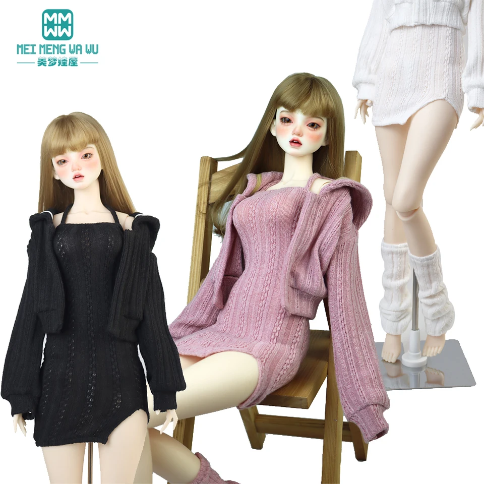 BJD Doll Clothes 1/3 1/4 SD DD MSD Toy Move kĺby Doll módny sveter bunda s kabátmi darček