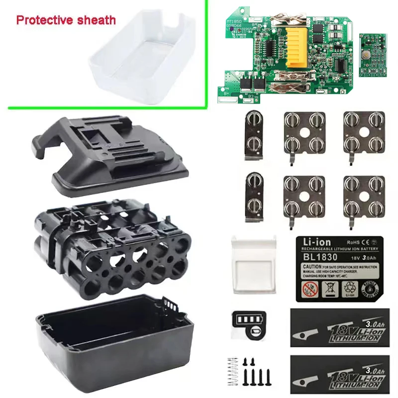BL1830 Li-Ion Battery Case Case Ochrana Box Box pre obvody pre Makita 18V 3AH 6AH Label Ochranný kryt unbreak