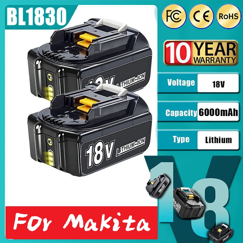 BL1850 BL1860 pre Makita 18V batéria BL1850B BL1860B Nabíjateľná li-iónová batéria pre Makita 18V nabíjačku BL1830B BL1840 LXT400