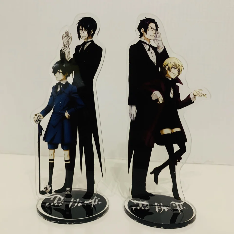 Black Butler Anime Figures pod Taker Grell Sutcliff William T. Spears Cosplay akrylové stojanové modely fanúšikovia narodeninových darčekov 15 cm