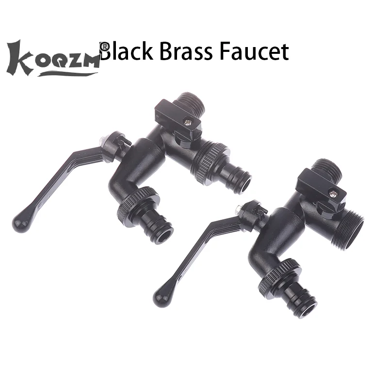 Black Faucet Outdoor Garden Anti-mrazy Bibcocks s dvojitou zásuvkou pre práčku 1/2 palca vonkajšie hadicové kohútik