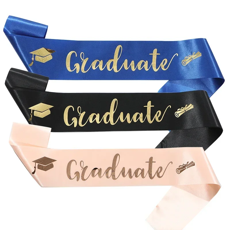 Black Gold promócie Sash Belts Booth Podpery Bragitované grad Rase Rameny Party Dodávka pre dekorácie absolventov