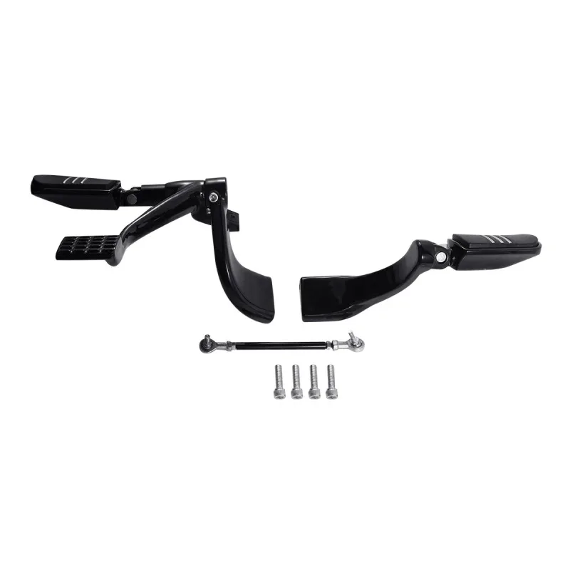 Black Mid Control Kit Footpeg pre Harley Sportster 1200 Custom XL1200C 883 XL883N Superlow štyridsať osem XL1200X 2004-2013 2012 11