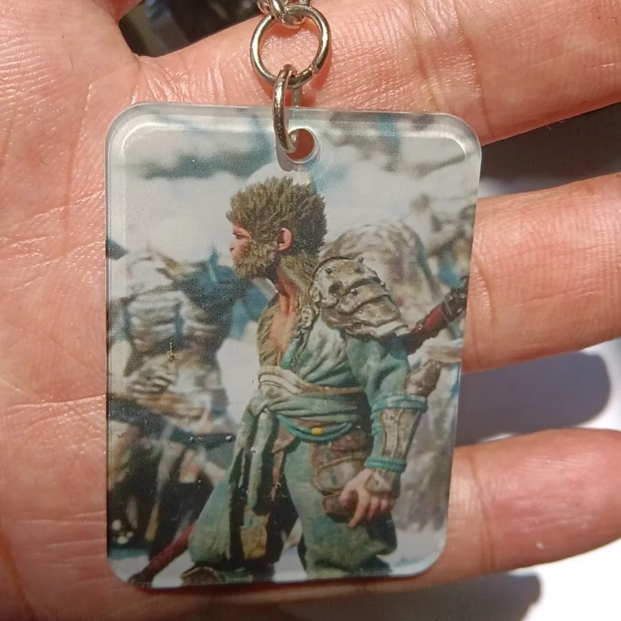 Black Mýtus: Wukong Populárna hra Periférna akrylová akrylová batoh pre prívesok Game Keychain Zbierka komiksových darčekov
