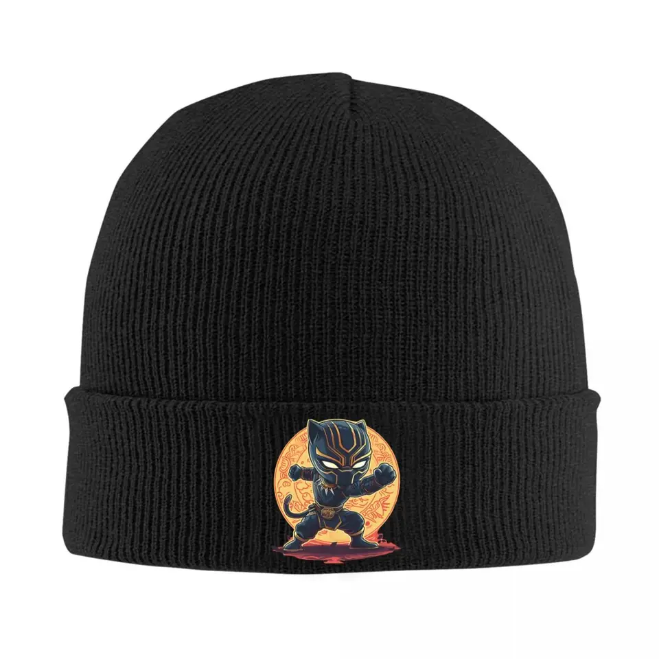 Black Panther Outdoor klobúky Marvel super hrdina tenký klobúk kapota Špeciálne lebky čiapky čiapky mužov dámske uší