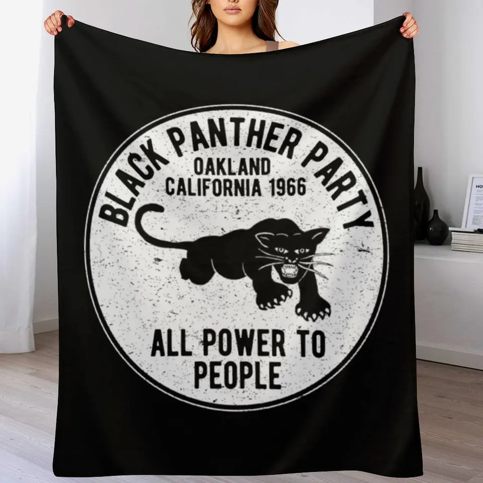 Black Panther Party T -shirtoakland California 1966 Party Black Panther - zúfalé prikrývky na mäkké prikrývky