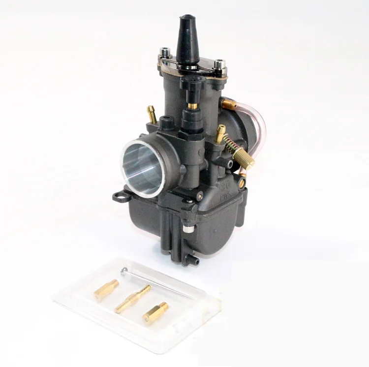 Black PWK Power Jet Carburetor 28 mm 30 mm 32 mm 34 mm Univerzálny motocyklový závodný karbový karb Scooters Dirt Bike ATV OEM