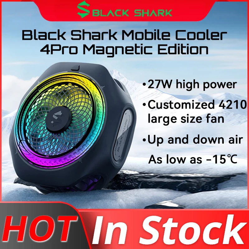 Black Shark Moble Cooler 4Pro Magnetic Fast Cooler pre herný panel telefón OnePlus Nubia Xiaomi Iqoo Huawei Oppo Vivo