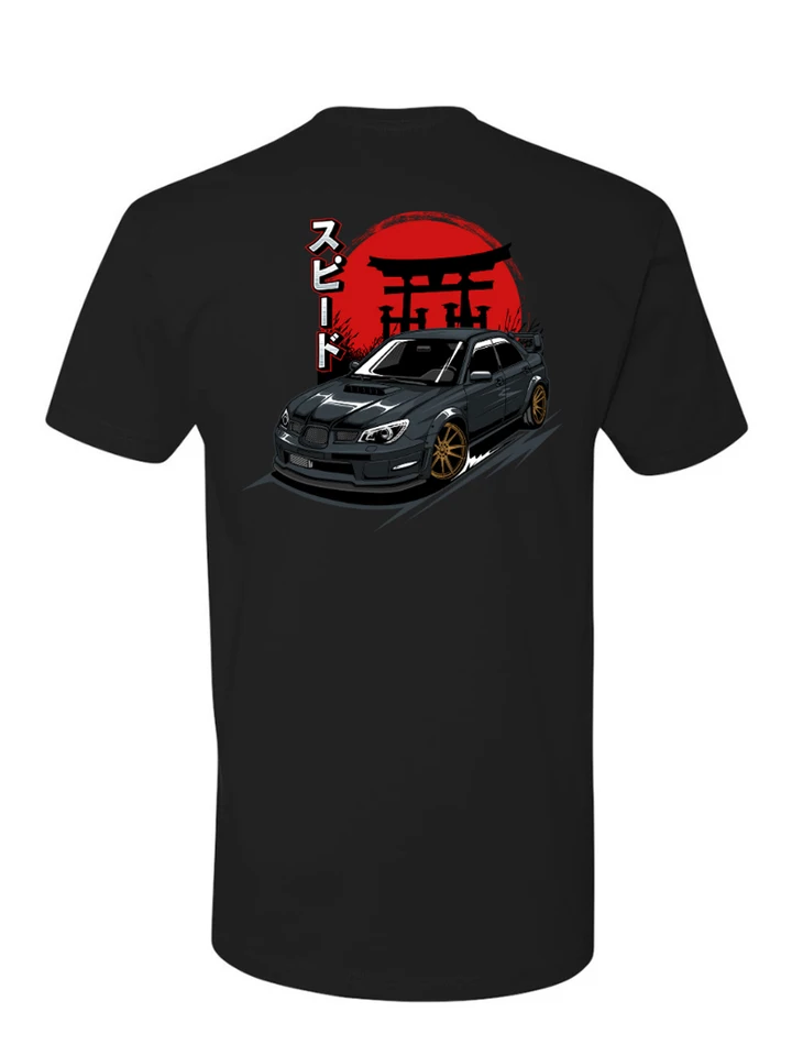 Black Subie JDM Street Wear Tirlt Cotton Vysoko kvalitné pánske tričko s krátkym rukávom, atletický rez, základné tričko posádky krku