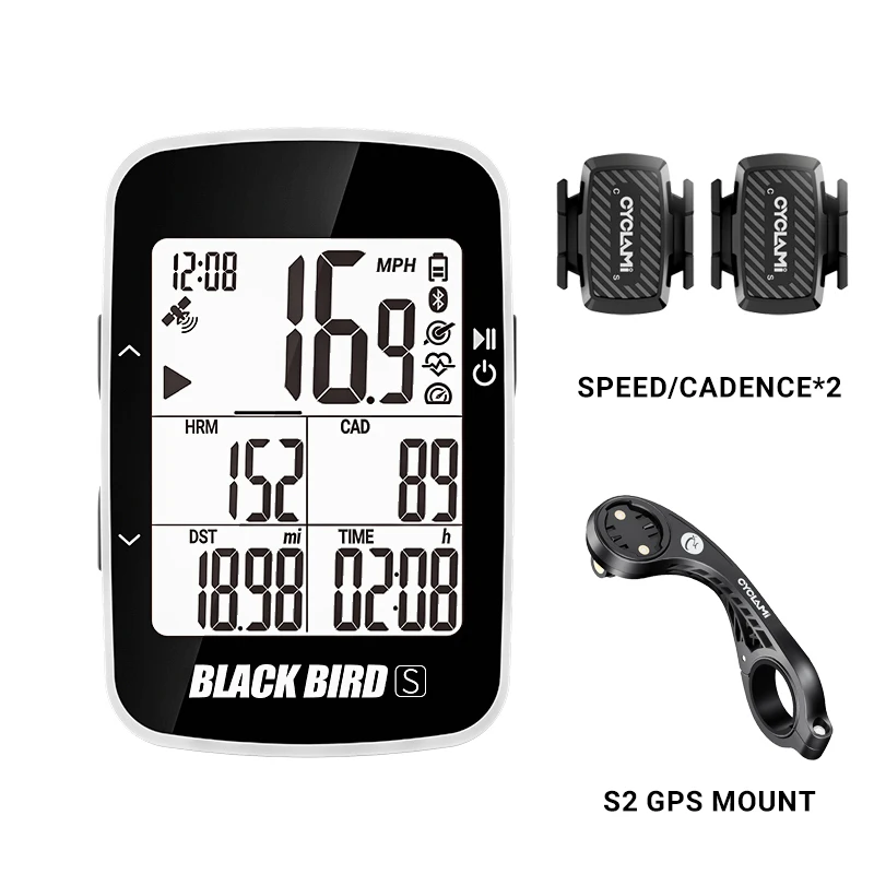 Blackbird BB16S GPS Bike Computer Wireless Stopwwatch Bicycle Schadometer kilometer Kodometra nepremokavá podpora Senzory srdcovej frekvencie Senzory