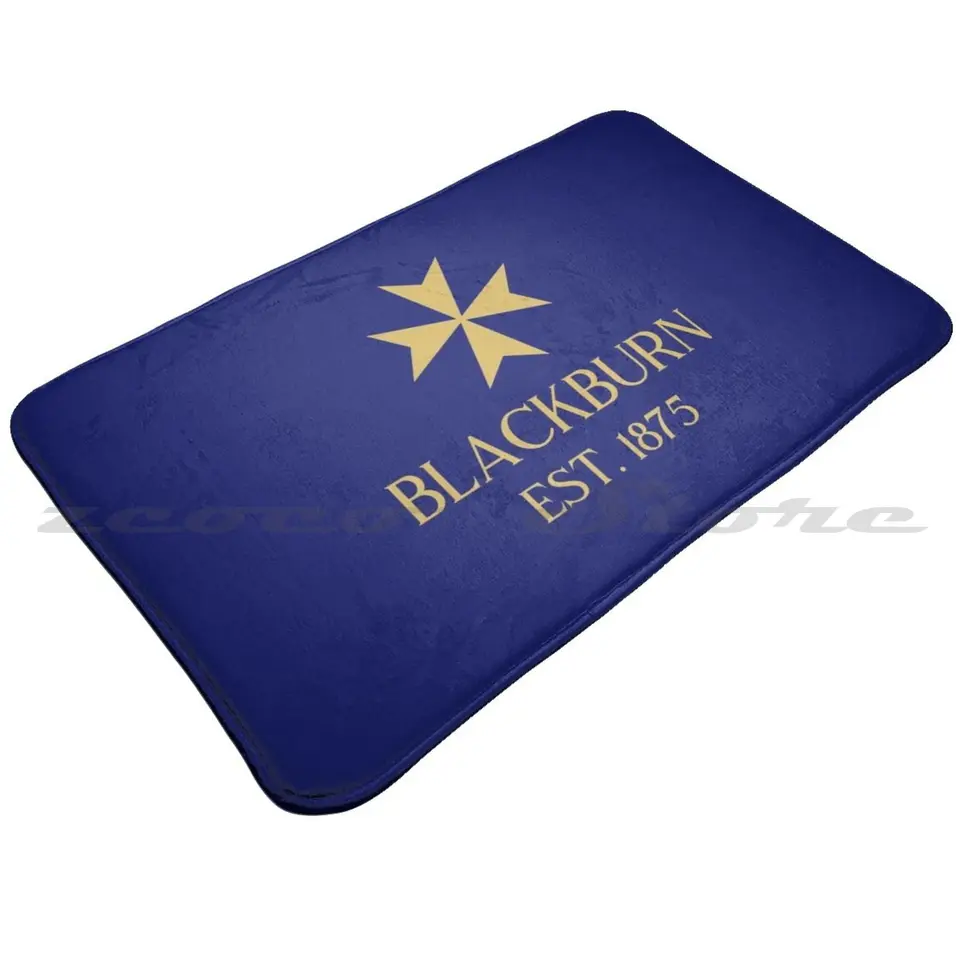 Blackburn Gold Mat Dverwway Non-Slip Mäkká voda absorpcia koberec Blackburn Blackburn Rovers Blackburn Rovers Blackburn Rovers