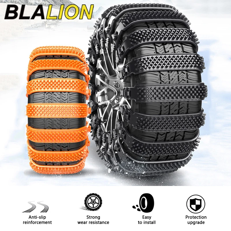 Blalion Car Snow Snow Reťaze riadenie SUV Off-road Outdoor Snow Pneuľká proti švihu Zhustená šľacha Univerzálny automobil Anti-Skid