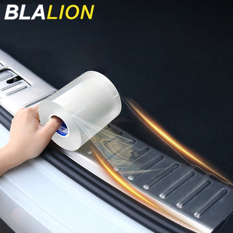 Blalion priehľadný chránič dverí chránič automobilov proti škrabanej páske automatický kmeň prahový prahový chránený chránič filmu Film Ochranná hrana