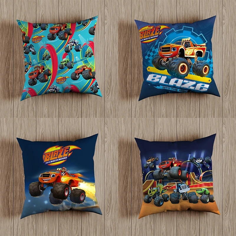 Blaze a Monster Machines vankúše pokrývajú anime pohovku vankúš na vankúš Domov dekorácie vankúš bez vankúša 45 cm