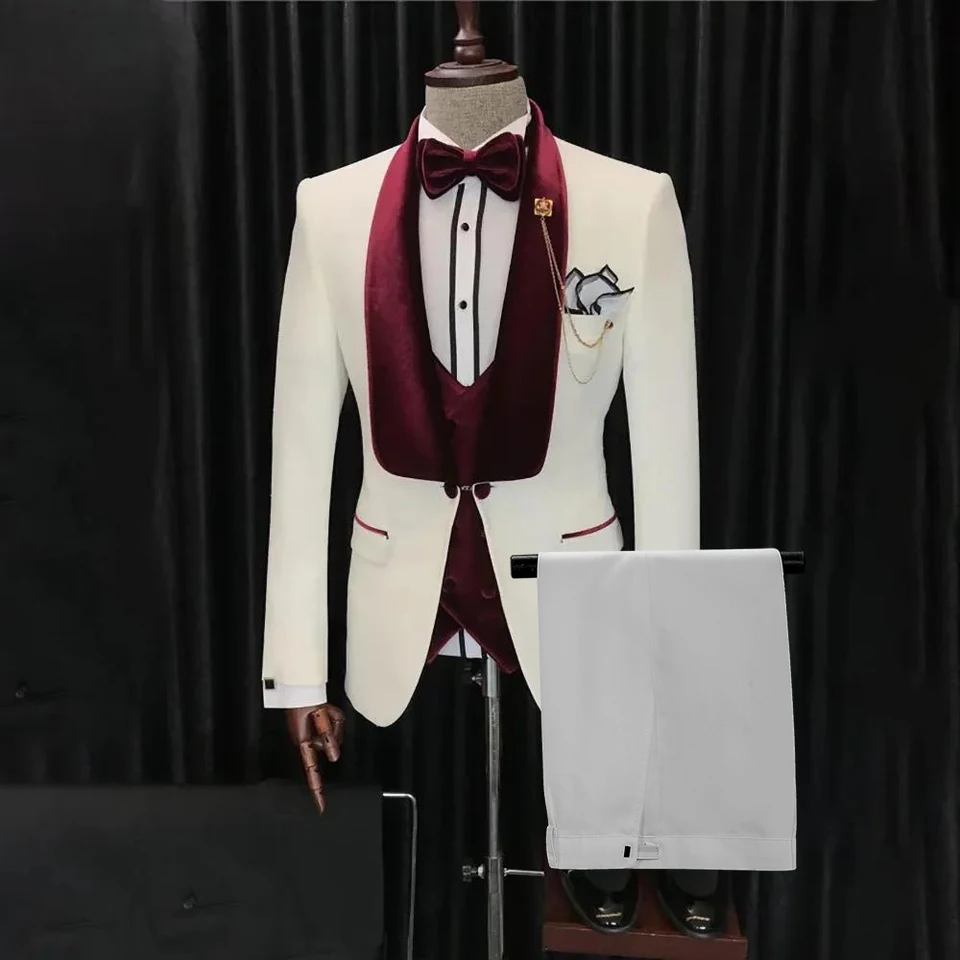 Blazer Suit for Men 3 -Piece outfit Set Sets