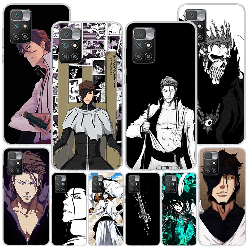 Bleach Aizen Sousuke telefónny prípad pre Xiaomi Redmi 12 12C 10C 10A 9A 9A 9C 9T 8a 7 7a 6 Pro 6a K70 K60 K40 K20 S2 Tlačový kryt