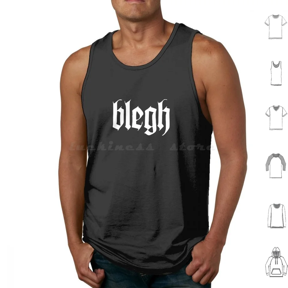 Blegh Tank Tops vesta bez rukávov Blegh kovový kovový kovový metalcore deathcore kovový hudobný kov milenec Death Metal rocker
