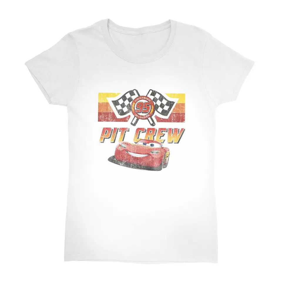 Blesk McQueen bavlnené tričko Unisex Pit Pit Crew Street Style Tričká letné okrúhle krk roztomilé odpaliská veľké vrcholy