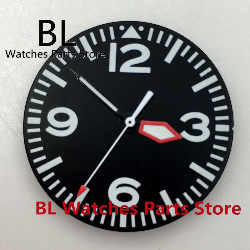 Bliger 29 mm čierne hodinky Dila s rukami Luminát pre NH35 NH36 Miyota 8215 821A 8200 ETA 2836 2824 PT5000 DG2813 3804 Pohyb