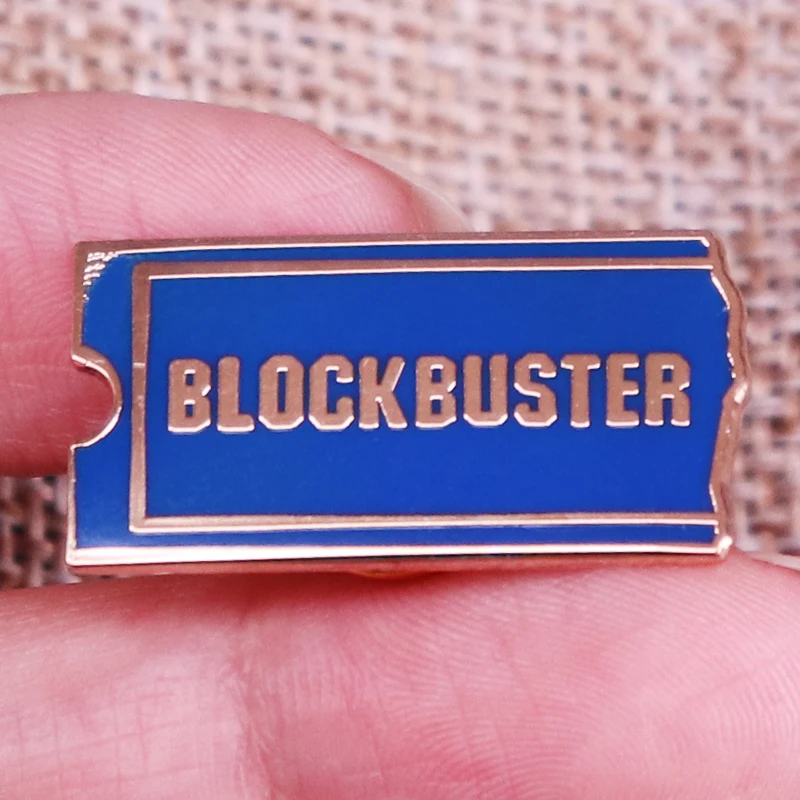 Blockbuster Video Logo Smalt Pin Ticket Ticket Blue Badge Broš