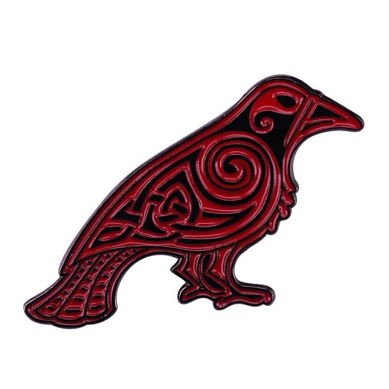 Blood Raven klopa PIN CCELTICKÝ uzol BROOCH Odin Viking Tattoo Art odznak