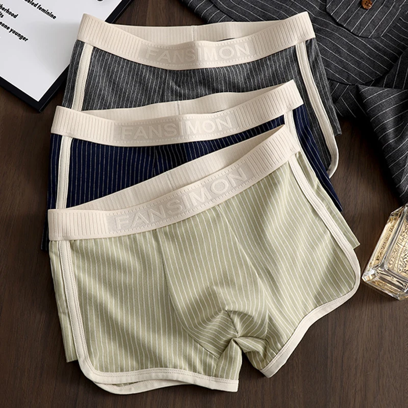 [Bloom The Love] Nový značka Boxer Men Underwear Cotton Soft Fashion Boxershort Boxers Boxers Man CueCas Masculina veľkosť M-3xl HS6519