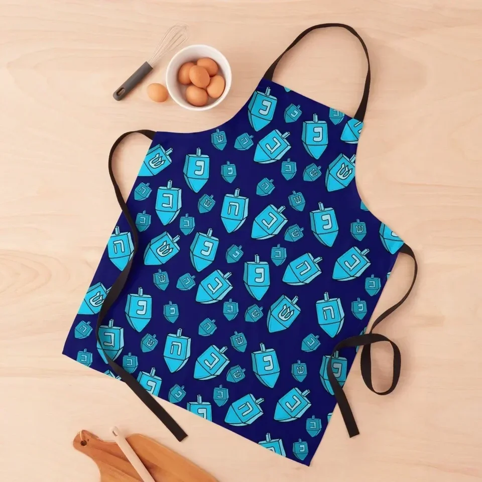 Blue Hanukkah Dreidel Patter