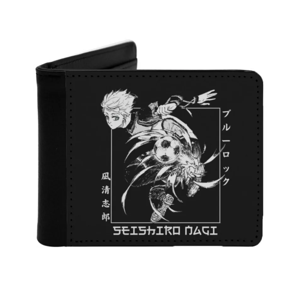 Blue Lock Seishiro Nagi Pánska peňaženka Čierna ulica Štýl Krátka peňaženka s držiteľom kreditnej karty Seishiro Nagi Nagi nagi modrá