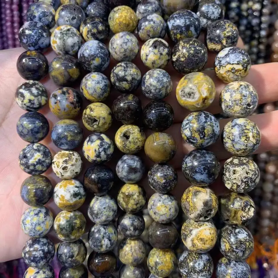 Blue Ocean Jasper GemstoneBeads Prírodný kameň korálky DIY voľné korálky pre šperky na výrobu prameň 15