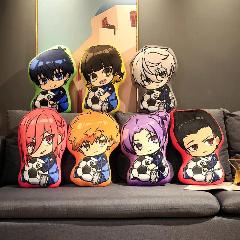 Blue väzenská figúrka plyšový hračkový vankúš 1 jarné sedenie poloha Isagi yoichi Bachira Meguru Nagi Seishiro Itoshi Rin Sae Blue Lock