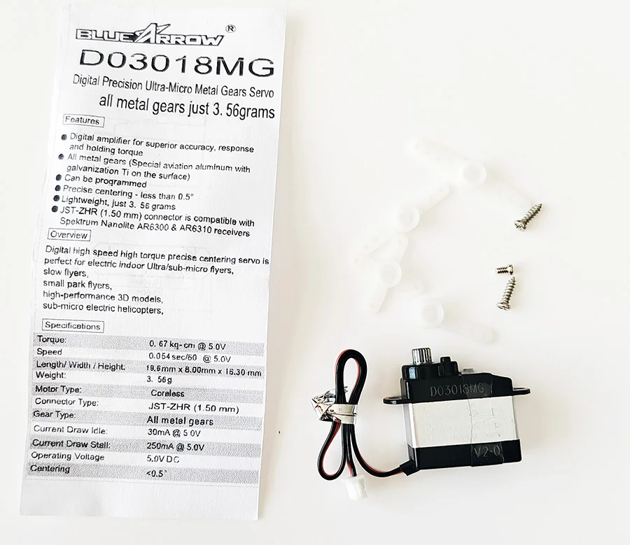 Bluearraow D03018 mg upgrade kov 3,7G Digital Servo K130-009 K200 náhradné diely pre Wltoys XK K130 K200 3D 6G RC vrtuľník