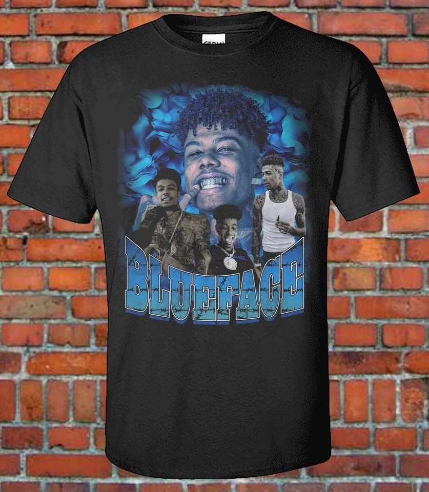 Blueface 90. rokov v štýle bootleg Tee hip-hop rap hudba