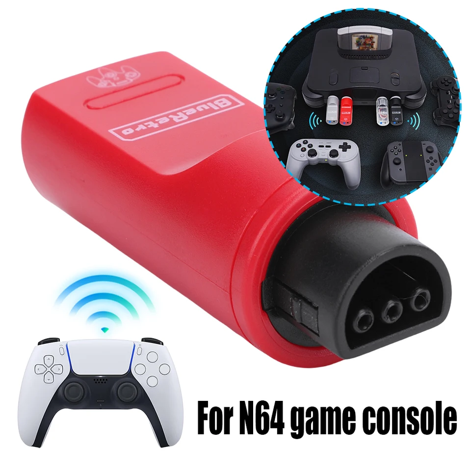 BlueRetro Wireless Converter Converter Bluetooth prijímač Adaptér pre podporu konzoly N64 pre radiče hier PS4 PS5 Switch Games