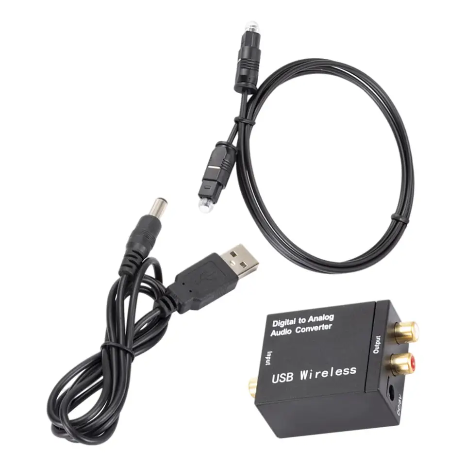 Bluetooth 5.0 Digital to Analog Audio Converter Optický toslink na analóg