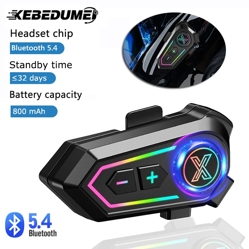 Bluetooth 5.4 Helma Headset Wireless Handsfree Call Telefón Kit Motocykel nepremokavý slúchadlá MP3 Hudobný prehrávač reproduktor pre Moto