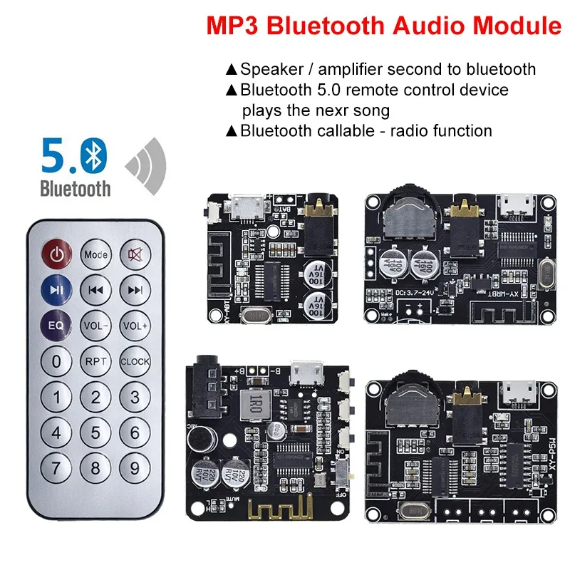 Bluetooth Audio prijímač doska Bluetooth 5.0 mp3 bezstratová stereofónna hudba s modulom zosilňovača napájacieho zosilňovača