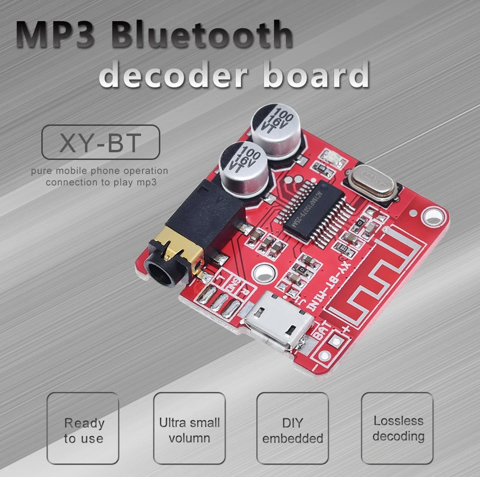 Bluetooth Audio prijímač doska Bluetooth 5.0 MP3 bezdrôtovú dekoláciu bezdrôtového stereofónneho hudobného modulu 3.7-5V XY-BT-Mini