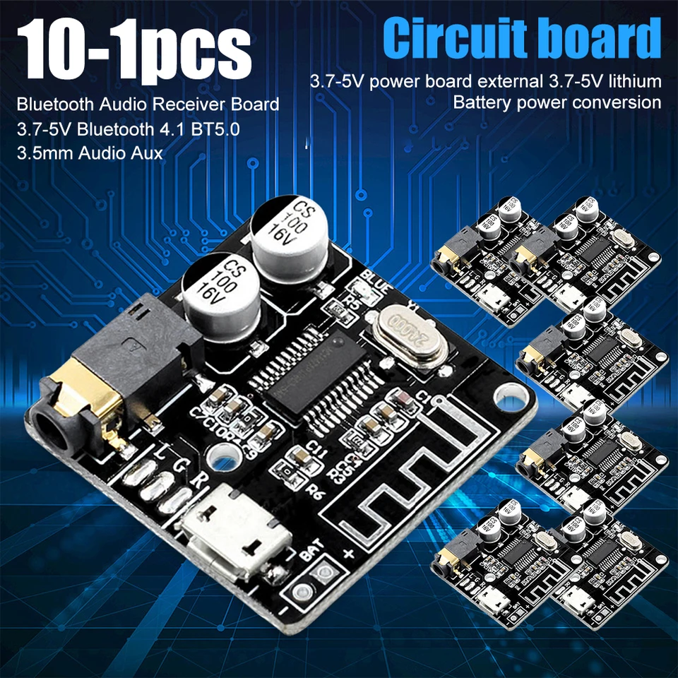 Bluetooth Audio prijímač doska DIY 3,7-5V Bluetooth 5.0 Modul Automobilový zvukový modul Bluetooth kompatibilný 4.1/5,0 3,5 mm zvuk