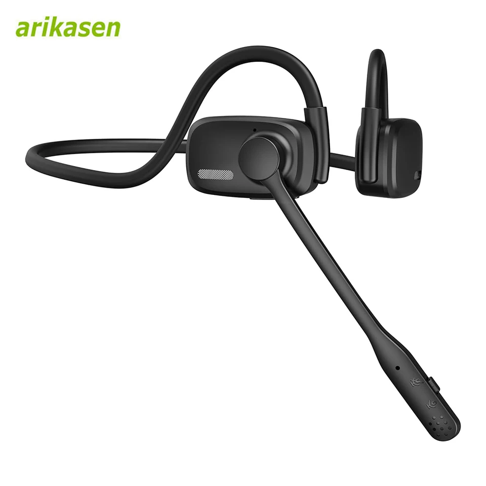 Bluetooth Headsets v5.4 pre truckera Hand Hand Free hluk, ktoré sú podriadené slúchadlá Otvorené ucho s duálnym mikrofónom pre počítačové mobilné telefóny Office