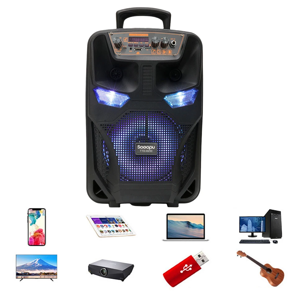 Bluetooth kompatibilný reproduktor bezdrôtový prenosný reproduktor Subwoofer Výkonný reproduktor Outdoor Reproduktor pre vonkajšie domáce večierky cestovanie
